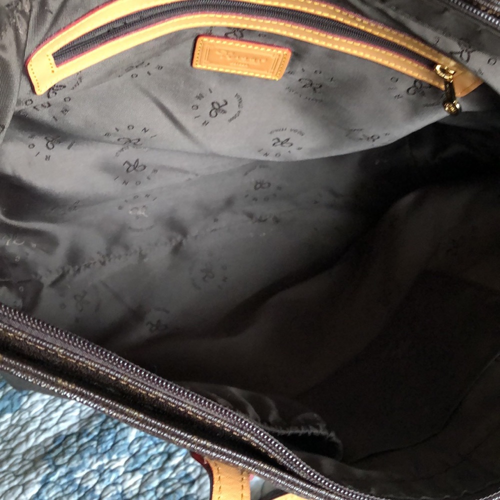 Rioni Zip Tote Bag, Laser Cut, Brown/Tan - Picture 3 of 11